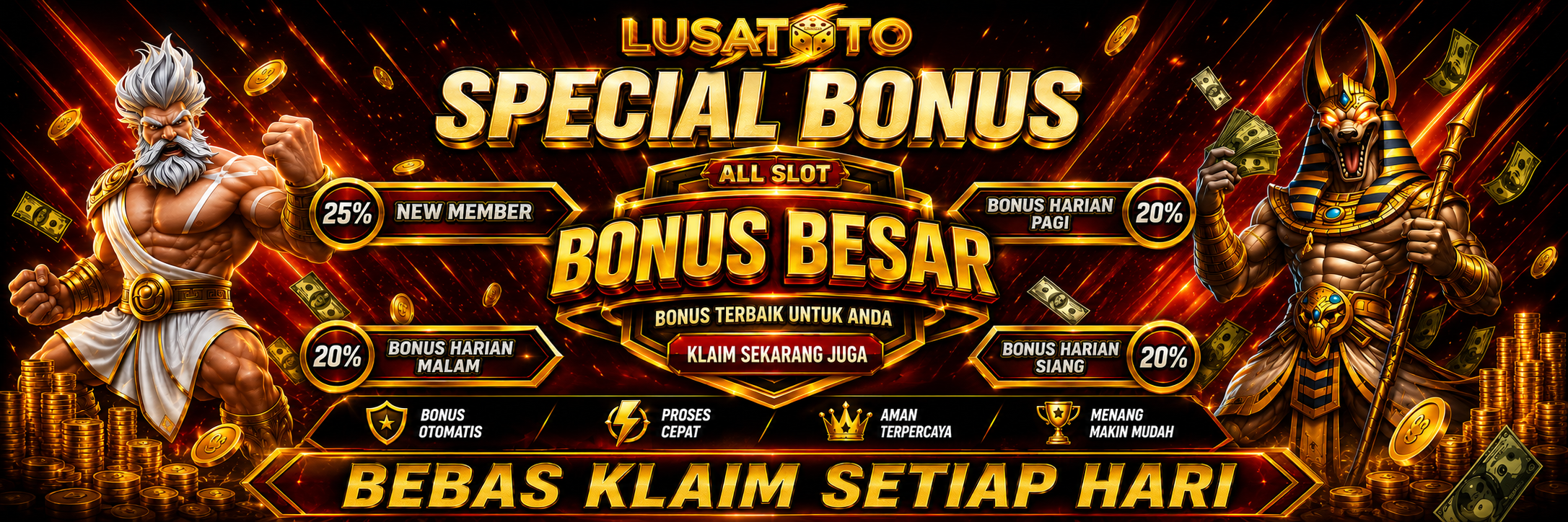 BONUS NEW MEMBER SLOT 25%