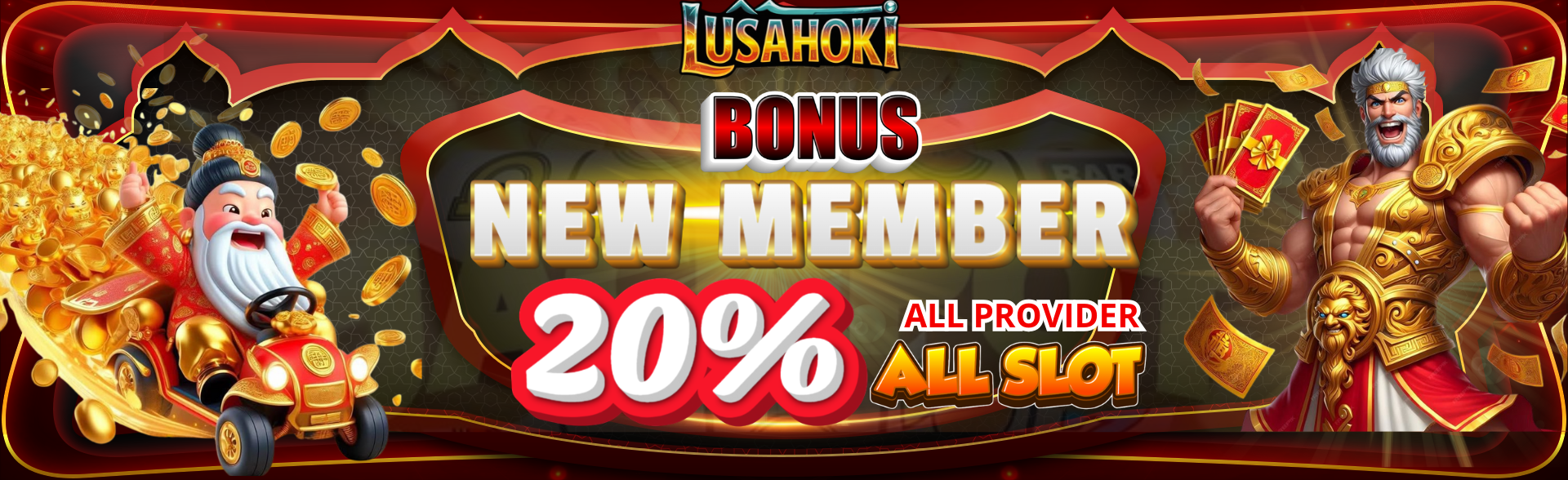 BONUS NEW MEMBER SLOT 20%