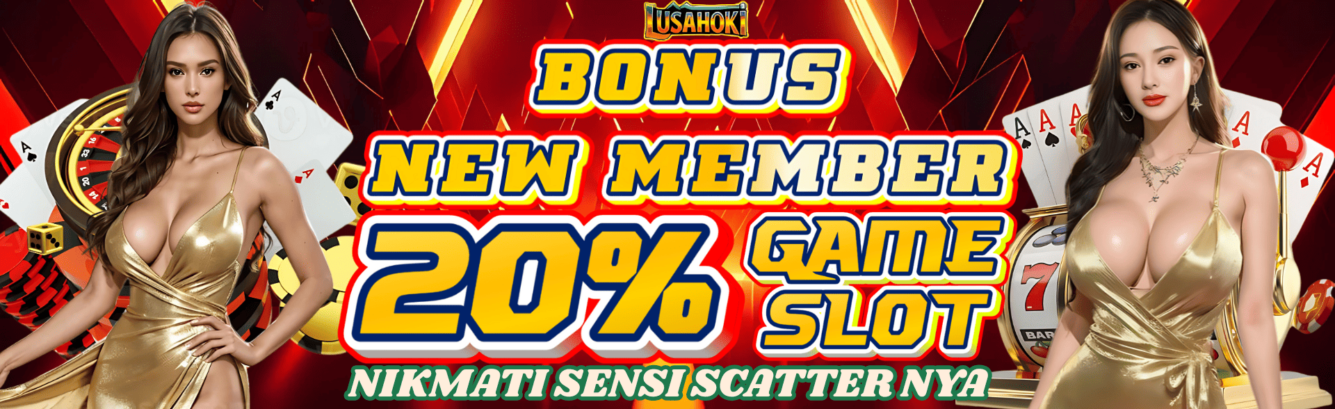 BONUS NEW MEMBER SLOT 20%