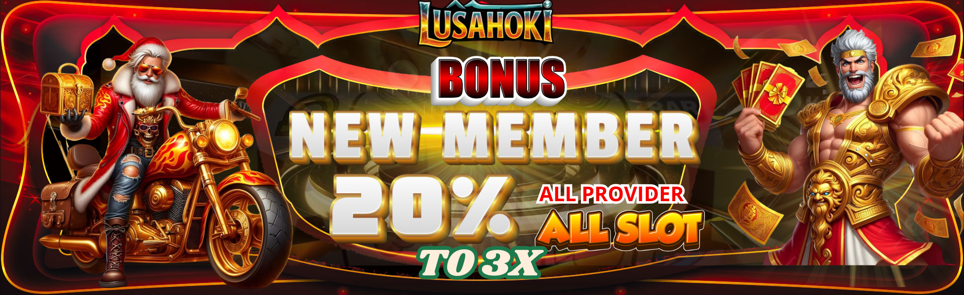 BONUS NEW MEMBER SLOT 20%