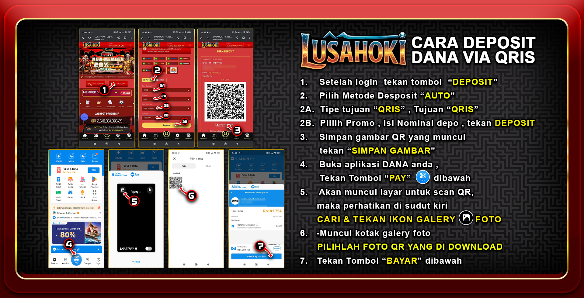 CARA DEPOSIT DANA KE QRIS