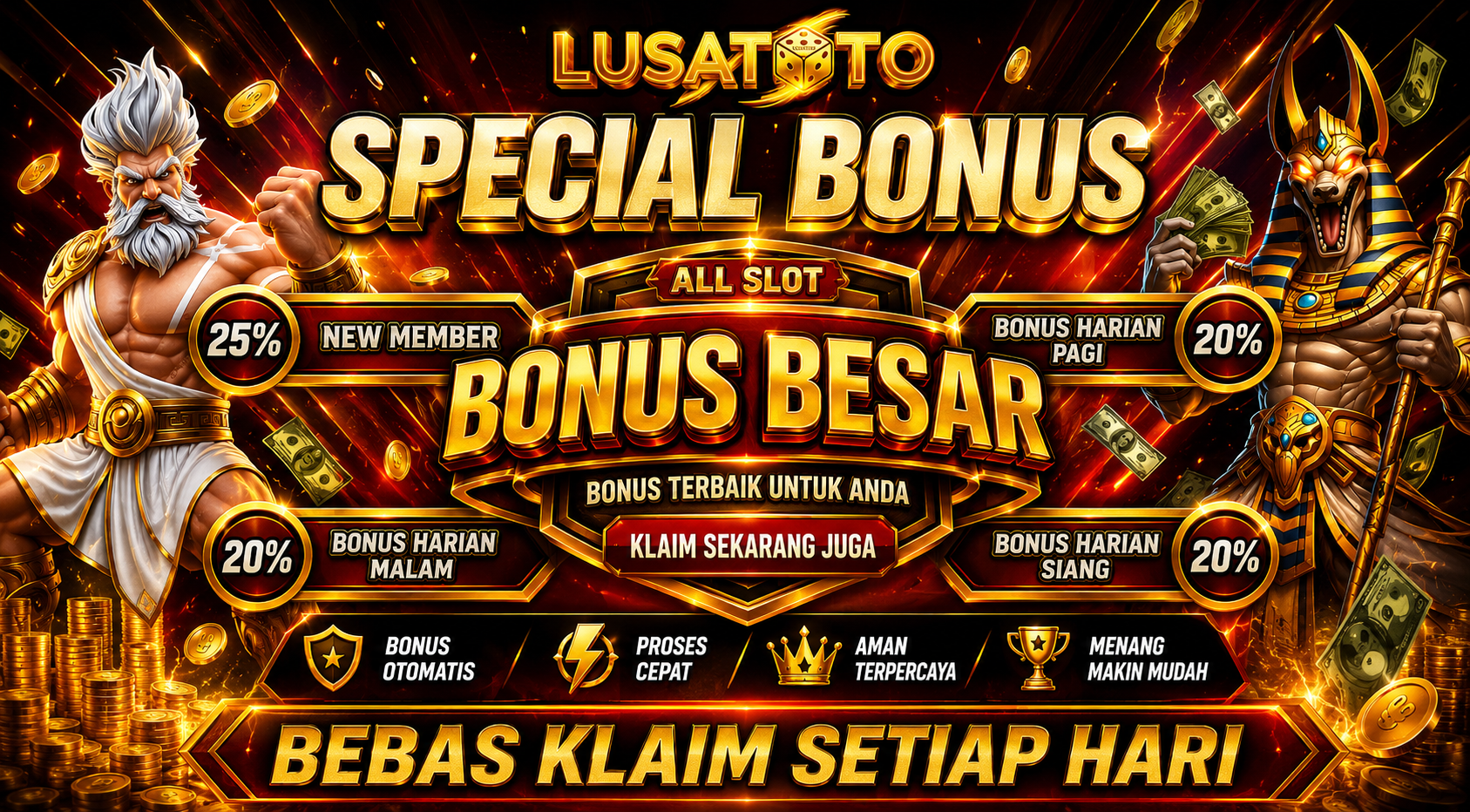 BONUS NEW MEMBER SLOT 25%